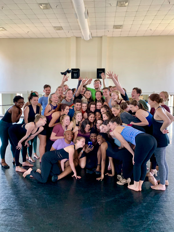 Musical Theatre Dance Masterclass with Diedre Goodwin -- silly photo